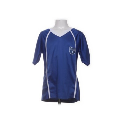 H&M, Fußball Trikot, Größe: 140, Blau/Weiß, Print, Unisex (Kinder) #jSD
