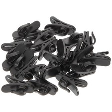 20 Pcs Collar Clip Clamp for Lapel Mic Holder Microphone Mount Adjustable