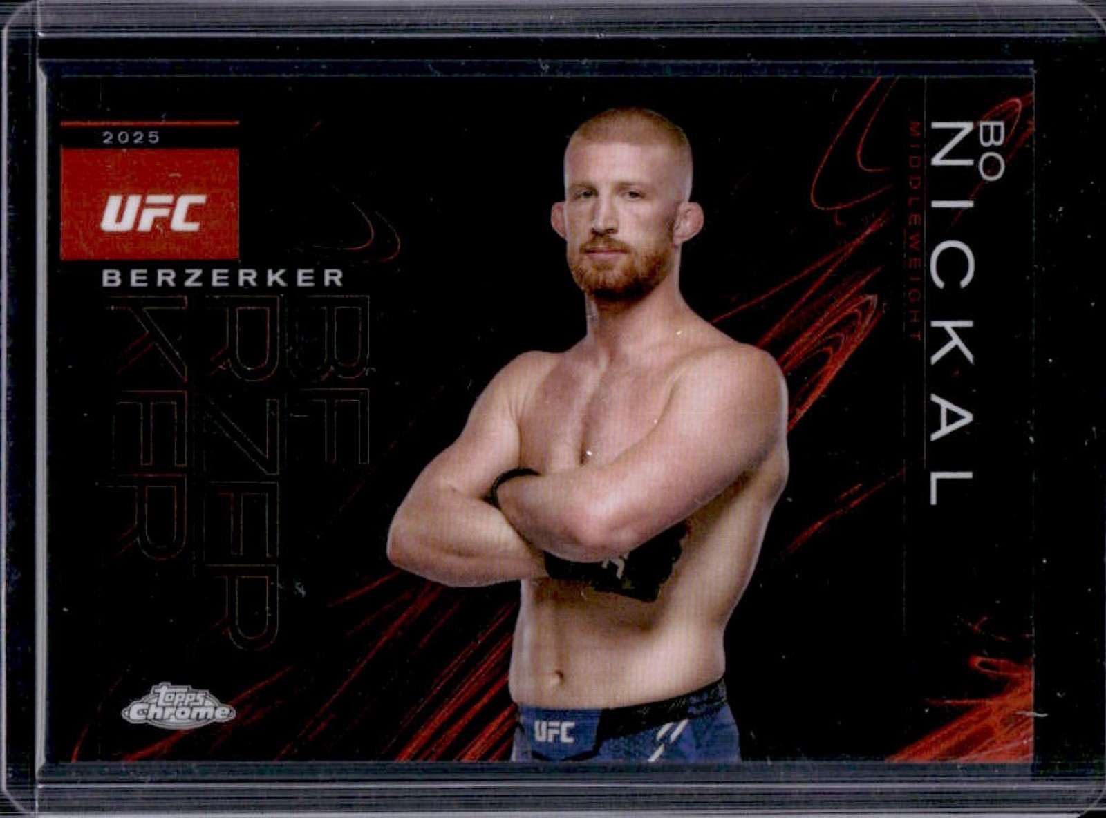 2025 Topps UFC Chrome Bo Nickal Berzerker #BZK-4