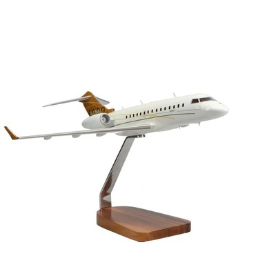 NEW Bombardier Global Express Clear Canopy Large Mahogany Model