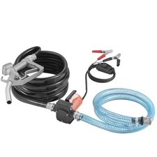 Uimoso Fuel Transfer Pump 12V 5.3 GPM 1/10 HP Diesel Pump with Auto Fuel Nozzle