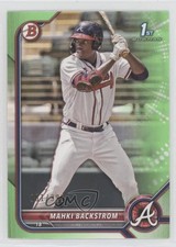 2022 Bowman Prospects Neon Green Border /399 Mahki Backstrom #BP-121 0c6