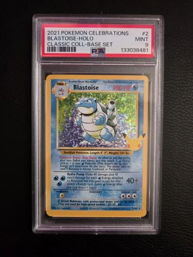 2021 Celebrations Classic Collection - Base Set Blastoise Holo #2/102 PSA 9