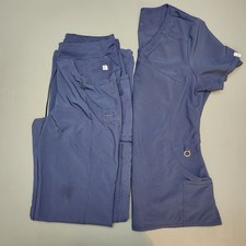 Cherokee Infinity Scrub S Mock Neck 3-Pocket Top S-T Straight 4-Pocket Pant