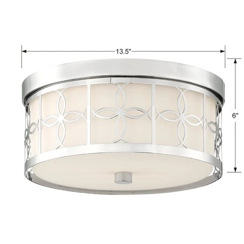 Crystorama Lighting Group ANN-2105 Anniversary 2 Light 14"W Flush - Gold - Picture 3 of 9