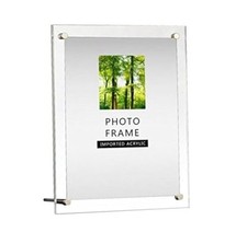 Modern Acrylic Photo Frame - Desktop/Free Standing 8x10 inch 