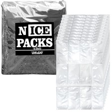 Nice Packs Reusable Dry Ice Packs for Coolers, Lunch Boxes, Frozen Food Shipping