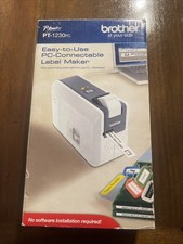 New Open Box Brother PT-1230PC Label Maker Thermal Printer PC Connectable 1/2"