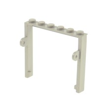1x Lego cancello porta telaio garage vecchio-chiaro grigio cerniera sinistra e destra 236 821