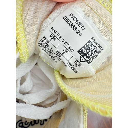 Saucony Jazz Original Vintage Womens Yellow White Running Shoes S60368-24 Size 6 - Picture 9 of 11