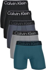 Calvin Klein Microfiber 5-Pack Boxer Briefs, Large