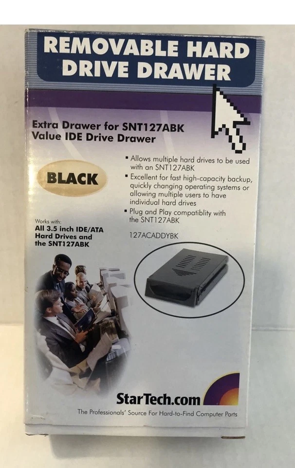 StarTech Removable Hard Drive drawer 127ACADDYBK  New - Image 3 of 3