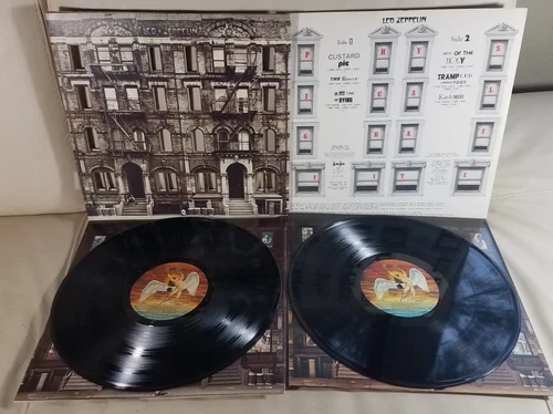 Led Zeppelin Physical Graffiti 2 LP Die Cut Cover Custom Inners SS 2-200 1975