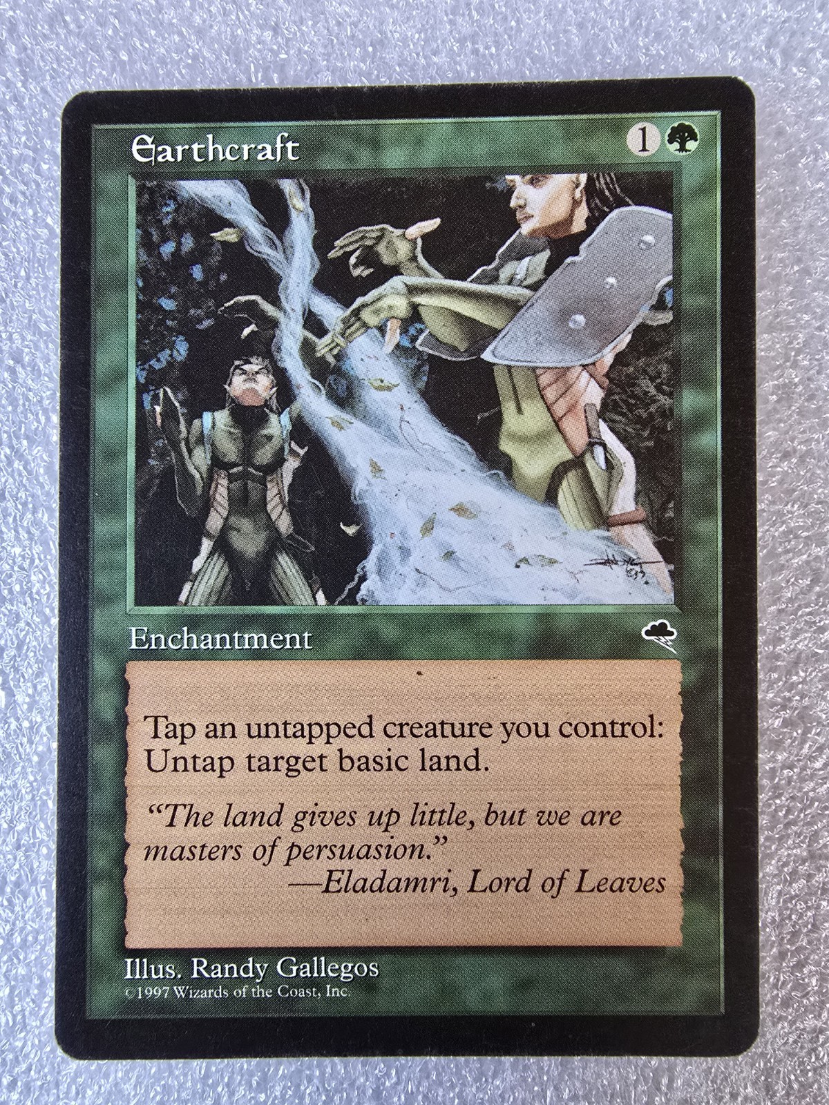 MTG Earthcraft Tempest Rare Enchantment Reserved Old School Vintage Magic