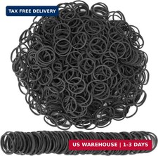 Rubber Bands Black Small Mini 1300Pcs Inside Diameter 0.63inch  Elastic Band ru