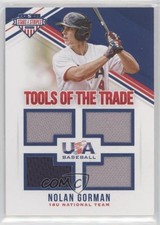 2018 USA Baseball Stars & Stripes Tools of the Trade 60/299 Nolan Gorman #42 7gk