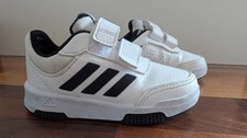 adidas white leather toddlers court trainers size uk 6.5 K eu 23