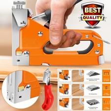 3 in 1 Heavy Duty Staple Gun with 3000 Staples Upholstery Tacker for Wood