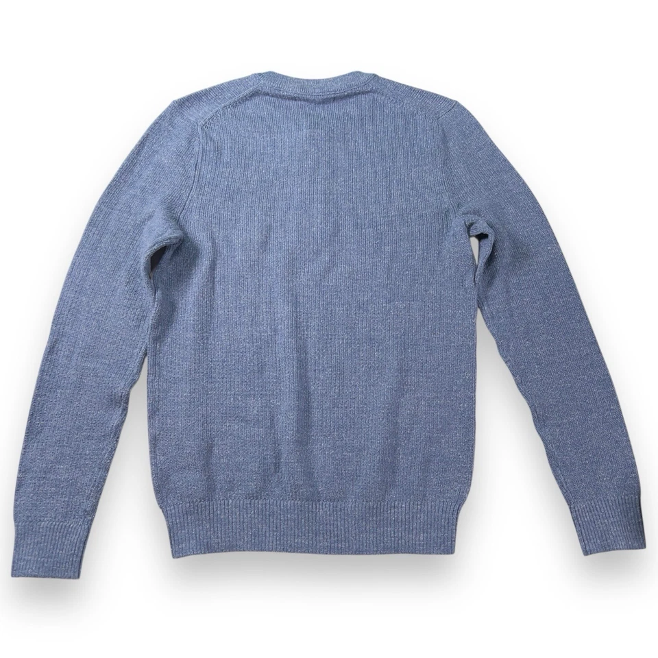 Banana Republic мужской маленький вязаный свитер Henley синий новый с Ярлыками - Изображение 3 из 4