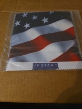 Microfiber Cleaning Cloths 5 Pack Upstart USA flag 6x6 Reusable Delicate Items