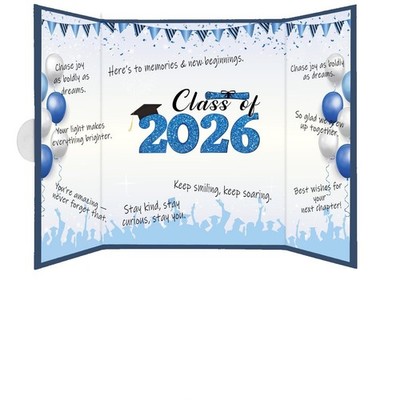 Graduation Guest Book 2026, Blue 18×12 Inch Graduate Signature Board Grad Par...