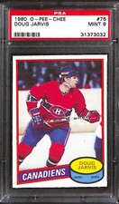 1980 O-Pee-Chee #76 Doug Jarvis PSA 9 Mint 31373032 