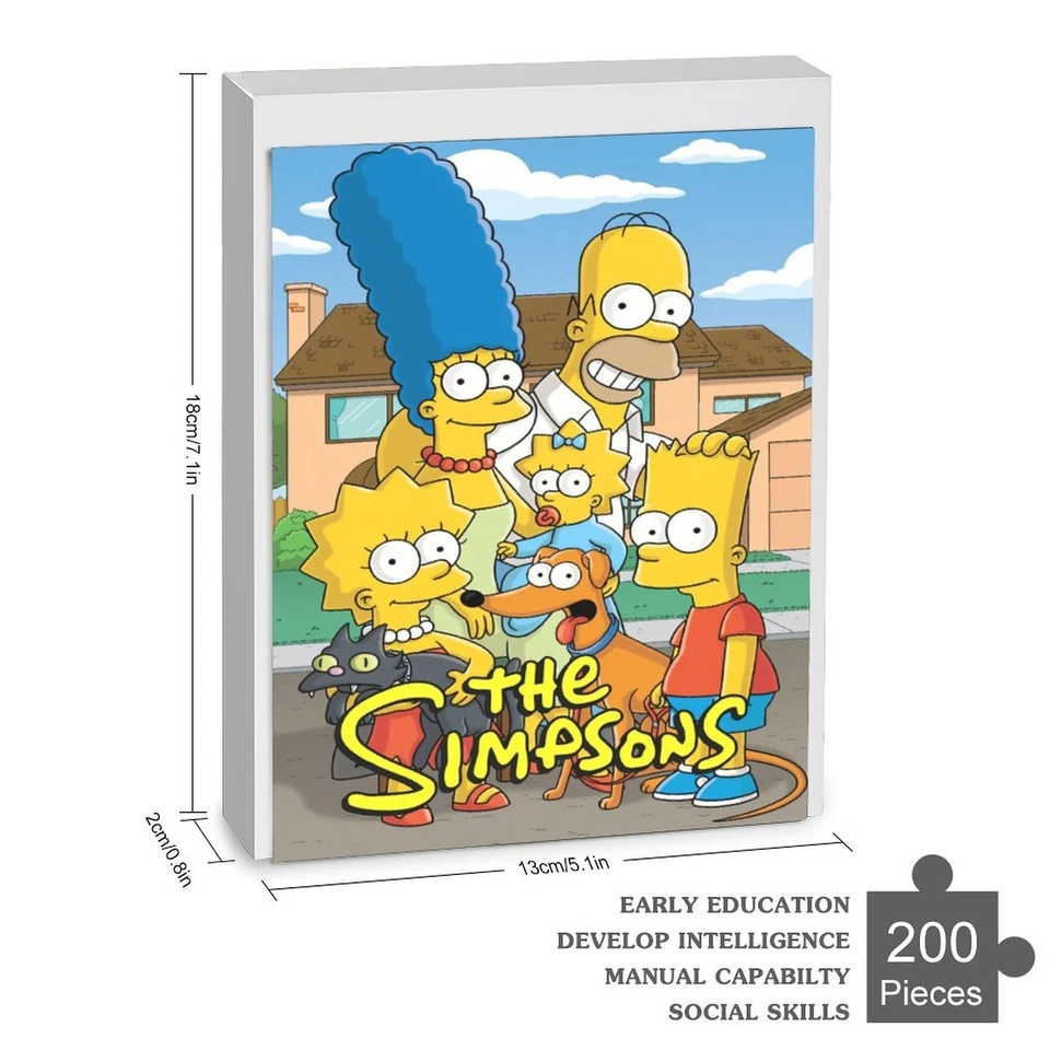 The Simpsons Jigsaw Puzzle 35/70/120/200/300/500/1000 Piece Gift for Boys Girls - Image 2 of 4
