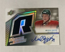2005/06 Mikko Koivu SPX UD Gold Rc Rookie Jersey Auto Autograph 25/25 Wild RARE