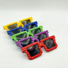 Gafas de sol retro 8 bits píxeles pixeladas videojuego fiesta gafas