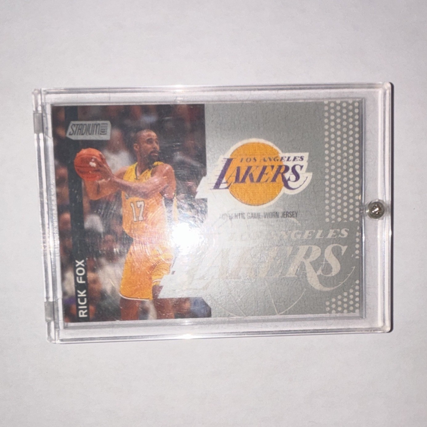 Topps Stadium Club Game-Worn Jersey Rick Fox Los Angeles Lakers 2000 SC-LL4