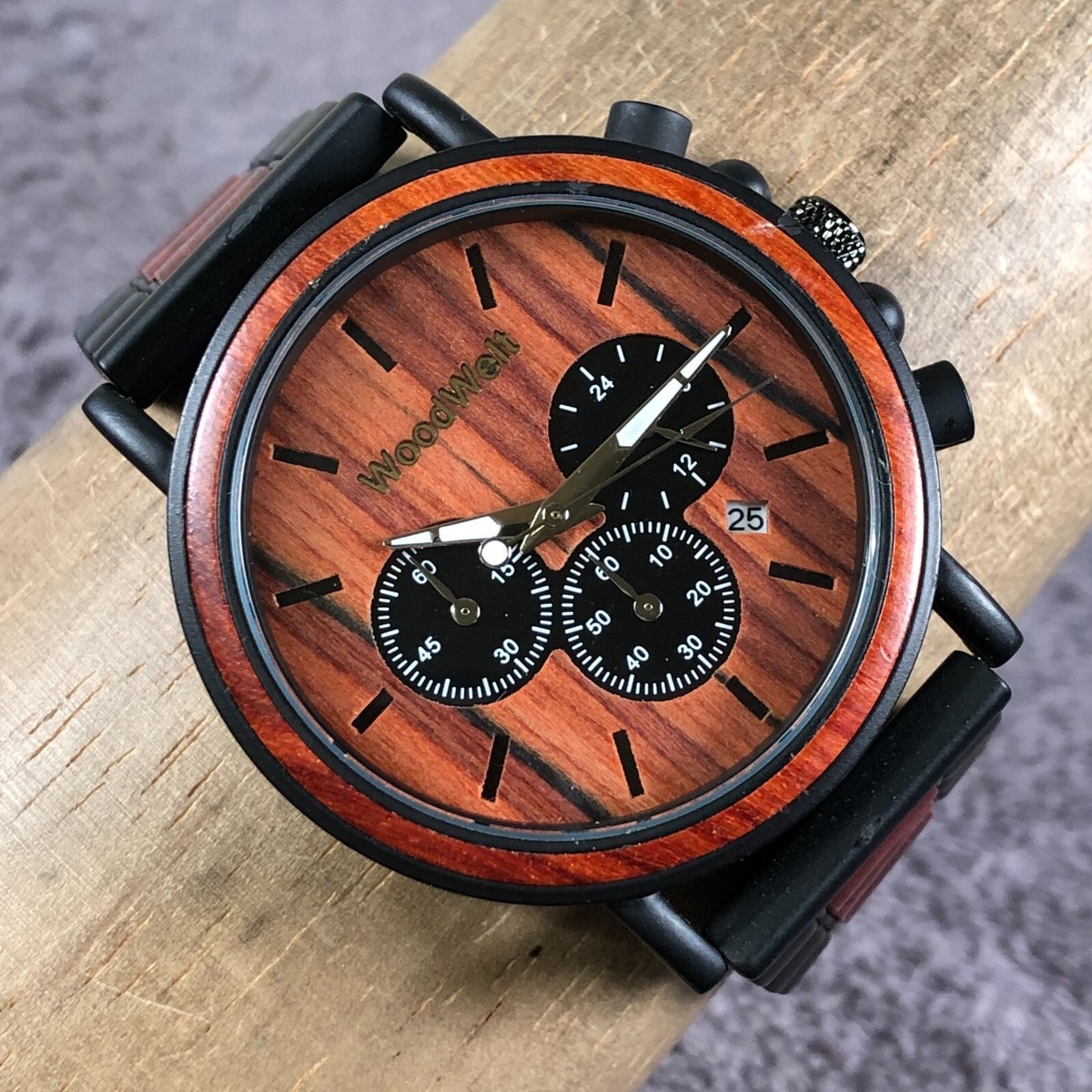 Woodwelt Watches Woodwelt Rustic Wood Welt Rustic Men Formal