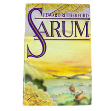Sarum by Edward Rutherfurd 1987 1st AU Edition HC DJ Historical Fiction Saga