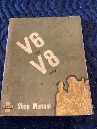1964 CUMMINS V6-200 VIM V8-265 VINE DIESEL ENGINE SHOP SERVICE REPAIR MANUAL - Picture 2 of 6