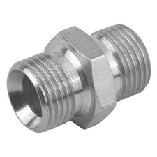 HYDRAULIC MALE ADAPTOR BSPP x BSPP  ALL SIZES 60� CONE 1/8" to 1" FAST DISPATCH