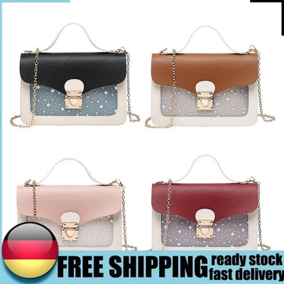 Stars Pattern Shoulder Messenger Handbags Women PU Leather Small Crossbody Bags