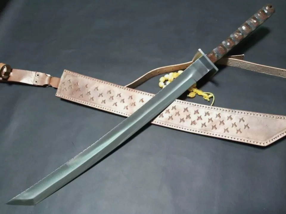 КАТАНА МЕЧ НИНДЗЯ БОЕВОЙ МЕЧ ЗАКАЗ РУЧНОЙ РАБОТЫ D2 ИНСТРУМЕНТ СТАЛИ САМУРАЙ МЕЧ - Изображение 2 из 4