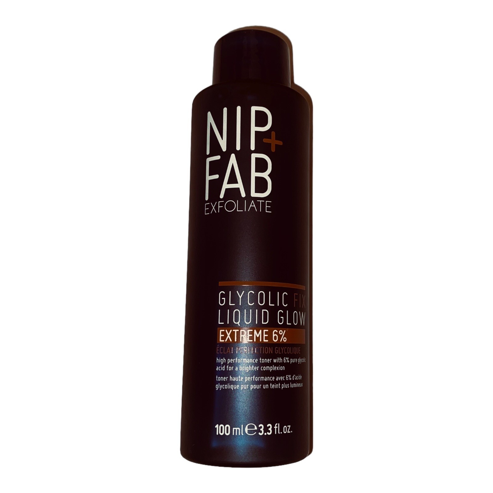 NIP+FAB Glycolic Fix Liquid Glow Extreme 6% Acid Exfoliating Toner 100ml Bottle