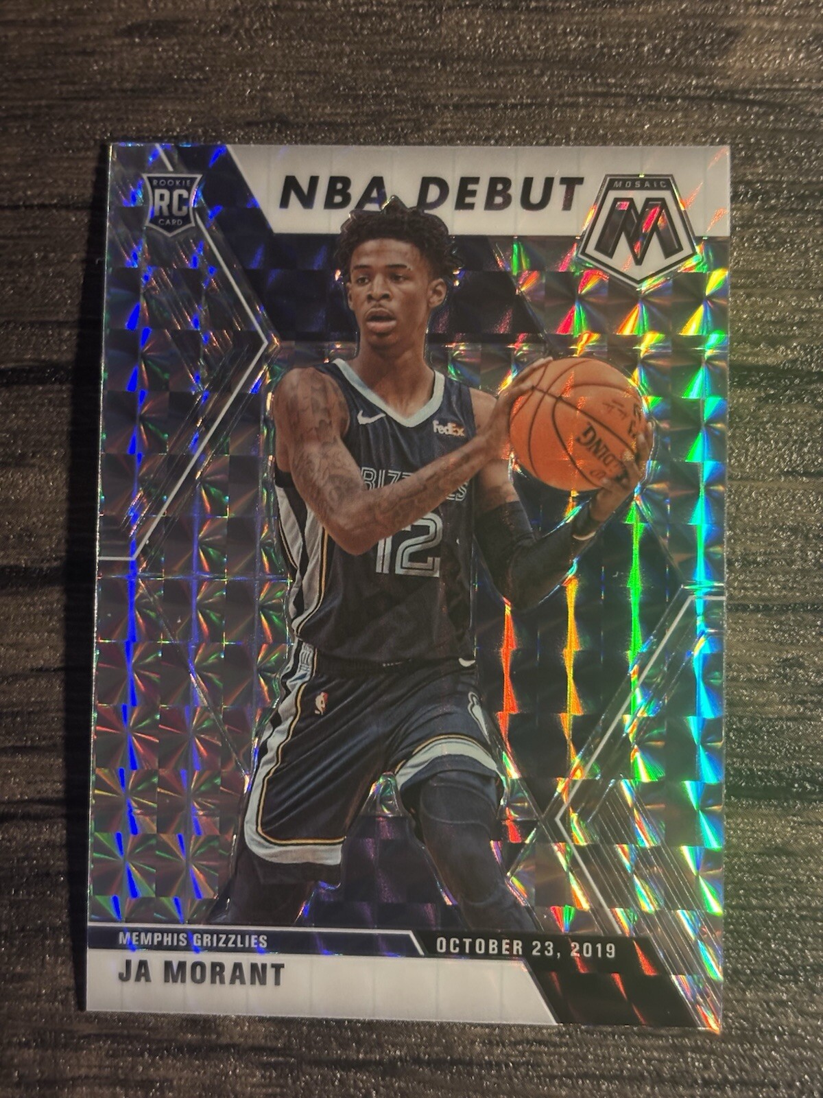 2019-20 Panini Mosaic - NBA Debut Silver Prizm #274 Ja Morant (RC)