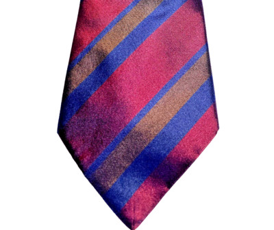 Vittorio Rex Tie Silk Necktie Mens Striped Multi Color 56 Long 3.25 Wide