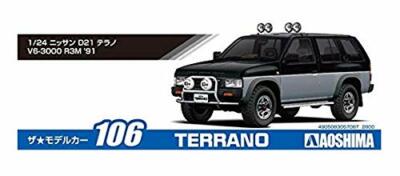 Aoshima 1/24 Scale Nissan D21 TERRANO V6-3000 R3M 1991 Plastic