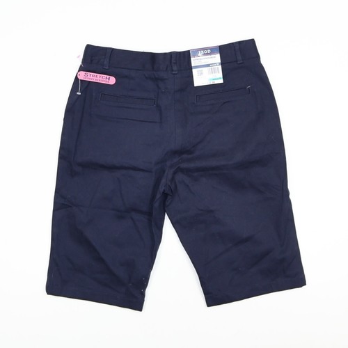 NEW IZOD Approved Schoolwear navy uniform shorts Girls 16 Adjustable Waist NWT - Picture 2 of 8