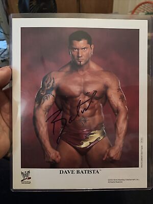 Dave Batista Signed Autographed Glossy 8x10 Photo - Lifetime COA