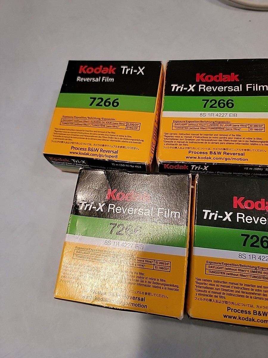 Kodak Super 8mm Film TRI-X 7266 B&W Reversal Film 14 Boxes