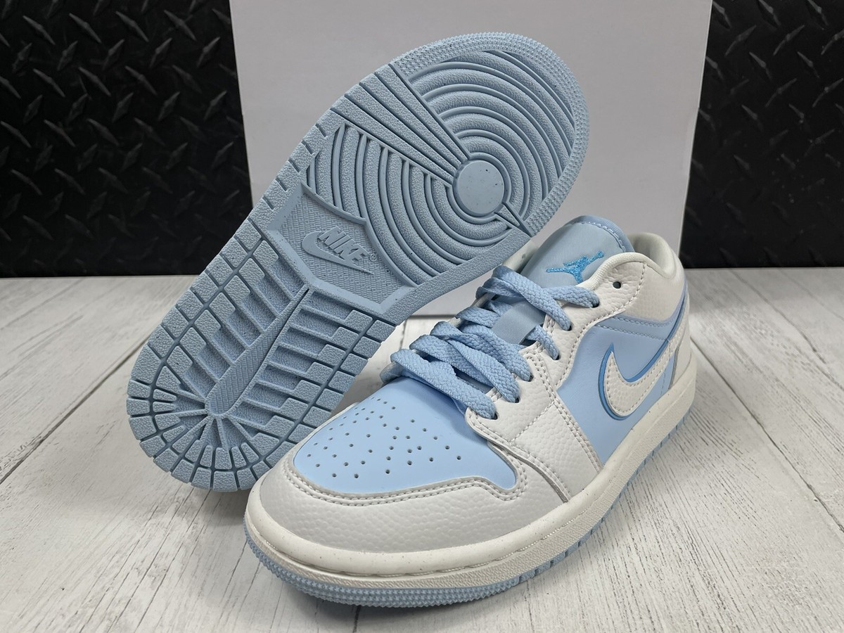 W Size 5-New Nike Air Jordan 1 Low SE Reverse Ice Blue