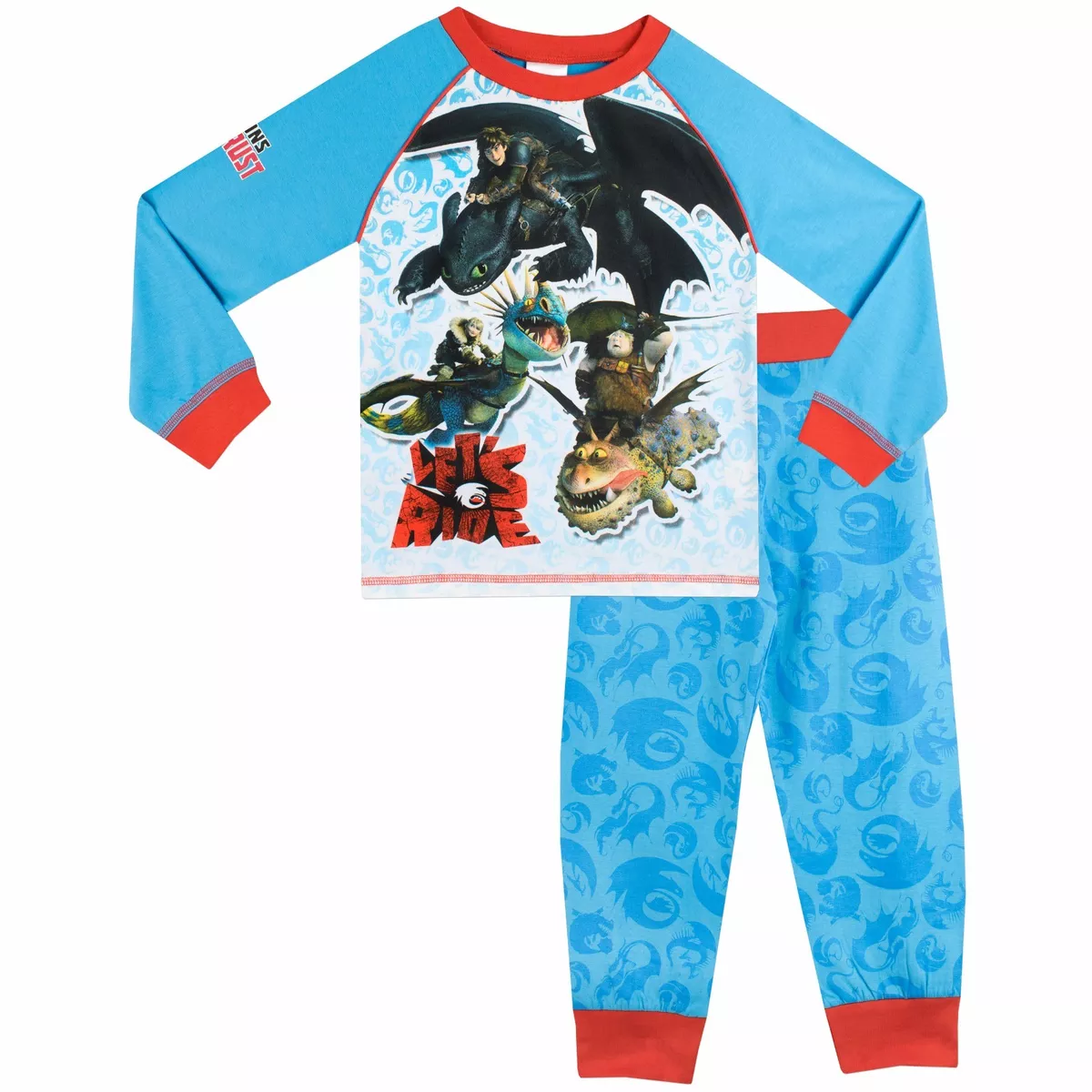 How to Train Your Dragon PJs Boys Riders of Berk Pyjamas Nightwear