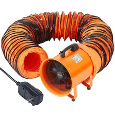 VEVOR 16" Extractor Fan Blower Portable 10m Duct Hose Ventilator Industrial