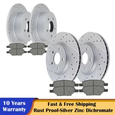 Front Rear Brake Rotors and Pads for Chevy Cobalt Malibu HHR Pontiac G6 Saturn