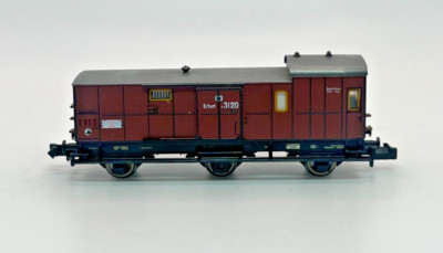 N Fleischmann 3120 Red Baggage Car No Box