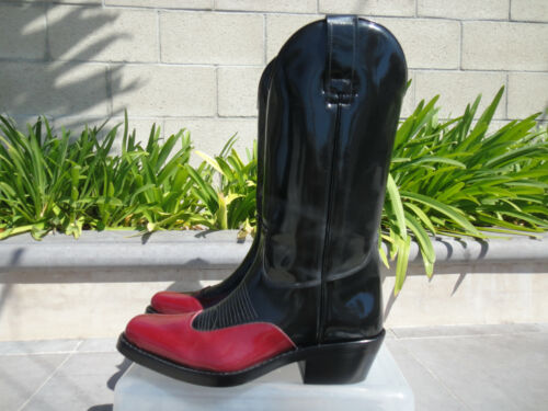 Calvin Klein 205w39nyc Danella Abravisato Cowboy Boots Black Red Men EUR   190919920084 | eBay