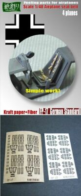 Kamizukuri FP-17 1/48 German Aircraft Standard Seat Belt for 4 Planes